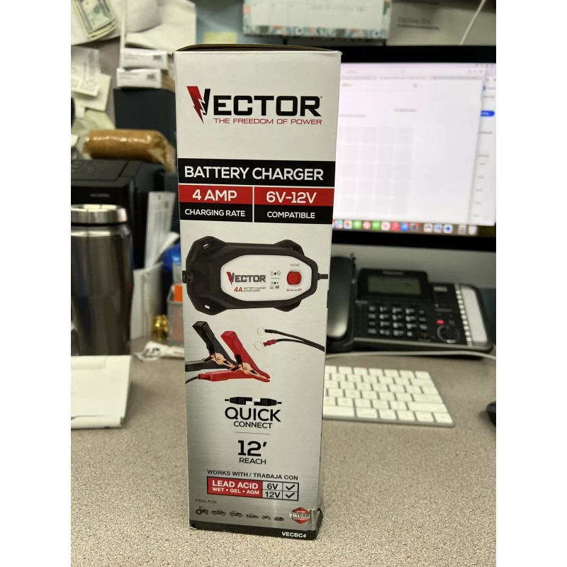 VECTOR VECBC4 4 Amp Battery Charger/Mainta