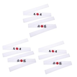 jojofuny 6pcs Japanese Headband Breathable Chef Karate Headbands for Home Use Durable Skin-Friendly Fits Easy to Wear