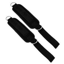 Mikinona 1 Pair Padded Ankle Strap for Fitness Workouts Load Resistance Band Support for Cable Machines for Leg Exercises Comfortable Fit for Men Women Black