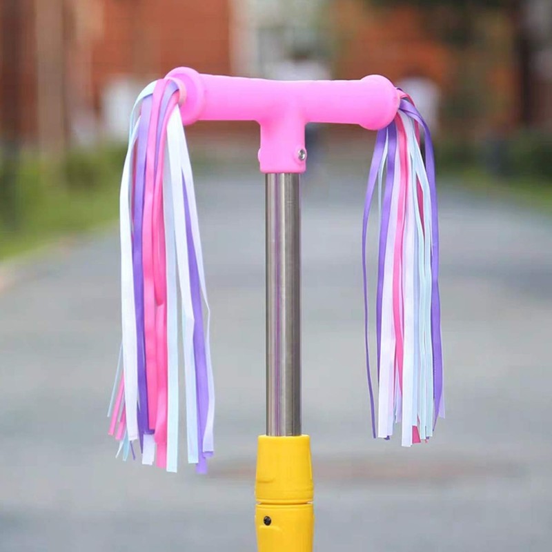 PLATT Kid's Bicycle Handlebar Streamers Colorful Ribbons Tassel for Girls