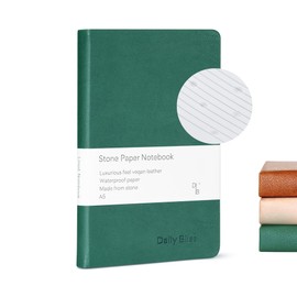 Daily Bliss Stone Paper Journal Premium A5 Hardcover Vegan Leather Notebook Journal | 160 Pages | Premium Quality Professional Notebook For Men and Women |Comes With Gift Box Waterproof Notebook