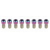 RISK 8Pcs Mountain Bike Pedal Bolts Titanium Alloy Anti Slip