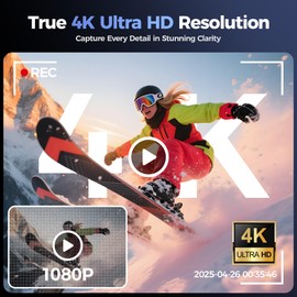Digital Camera 4K: 64MP Cameras for Photography Vlogging - 16X Zoom Photo Camera Gifts for Teens Ages 8 9 10 11 12 13 14 15 16 17 18-180°Flip Screen Cámara - Point and Shoot Digital Cameras