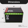 BalanceFrom 3-in-1 Foam Plyometric Jump Box for Home Gym with
