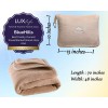 BlueHills Premium Soft Tall Travel Blanket Pillow for Airplane Long