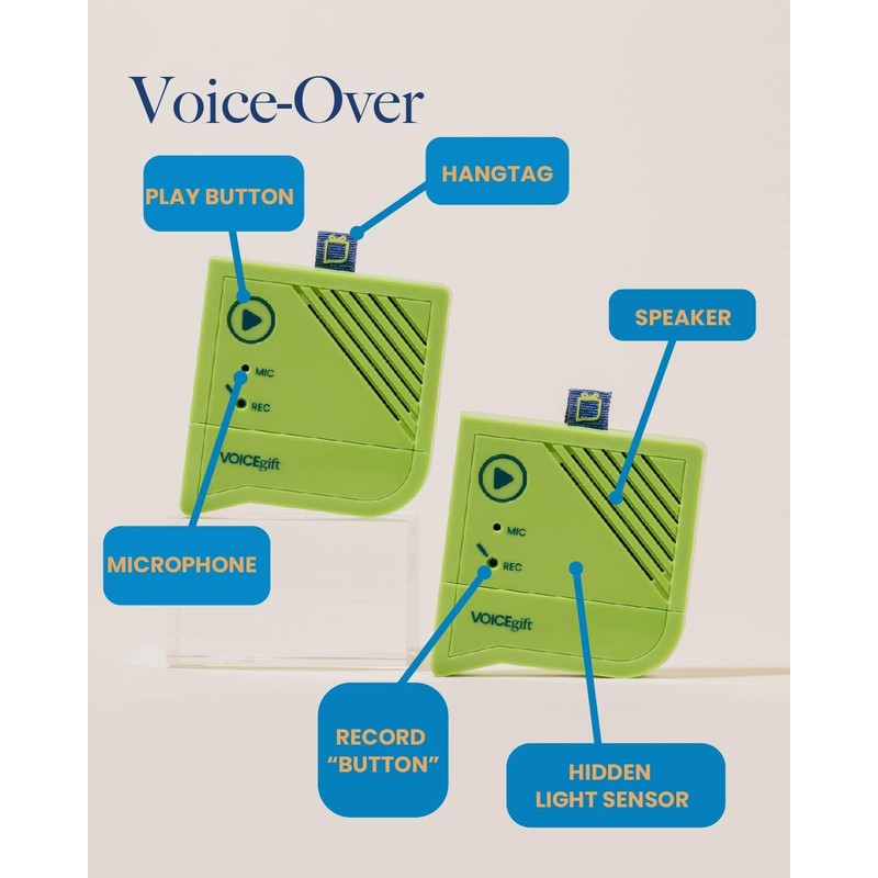 VoiceGift Voice-Over® 60 Second Voice Recorder Insert for Personal Messages,