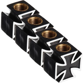 GANAZONO 4 Piezas Tapones de Válvula de Neumático Decorativos de Protección Eficaz y Instalación Accesorios de Automóviles Resistentes y Duraderos