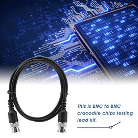 P1260 BNC to BNC Coaxial Cable Crocodile Chip Test Hook Test Cable Kit BNC Connector
