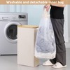 iEGrow 65L Slim Laundry Hamper, Narrow Laundry Basket with Lid,Foldable