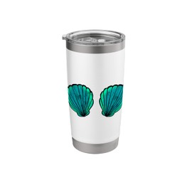 Shell Mermaid Brassiere Bikini Bra Shell Stainless Steel Insulated Tumbler
