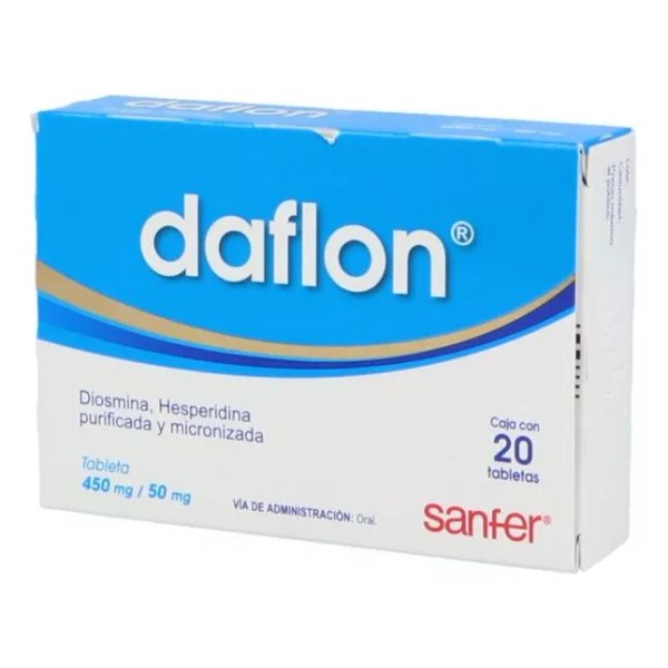 Daflon 500 Mg Caja Con 20 Tabletas