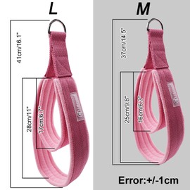 J Bryant Pilates Double Loop Straps for Reformer Fitness D-Ring Straps,Yoga Exercise Accessories for Home Gym Workout,1 Pair