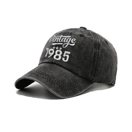 CheChury Baseball Cap Unisex Baseball Cap Gifts for 80 70 60 50 40 30th Birthday Man Gift for Grandpa Dad Retirement Gift Baseball Cap Men's Gift Ideas for Men Father's Day Gift, Black-40, Unit size