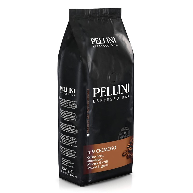 Pellini No.9 Cremeso Roasted Coffee Beans 1kg