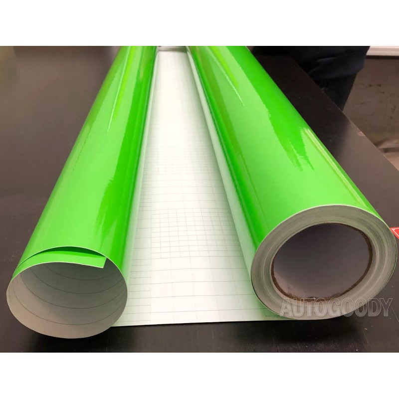 AUTOGOODY 120" x 60" Super Gloss Green Vinyl Film Wrap