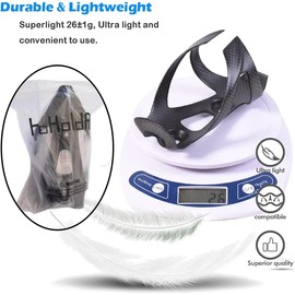 Yoholda 100% Full Carbon Fiber Ultra Light Bicycle Bike Water Bottle Cage Holder for Road Bike MTB (1)