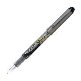 Pilot SVP200MS10B Fountain Pen V-Pen, Medium Point, Black, 10 Count