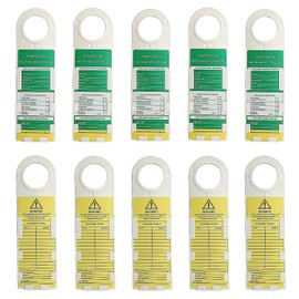 Scaffold Status Holder and Tags, 10 Holder, 10 Scaffold Tags, 11-3/4" Height, 3-1/2" Width (Set of 10)