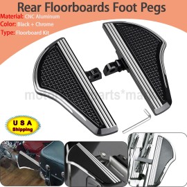 Unbranded Motorcycle Rear Passenger Floorboards For Harley Dyna Road Glide FLTRU Softail