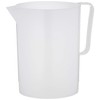 Giganplast GIG Caraffa Graduata, 3 Litri, Polietilene, Bianco, 14.5 x