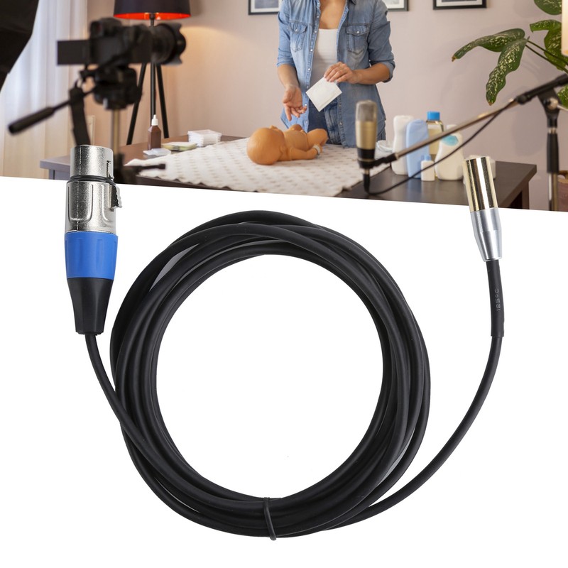 Mini XLR 3 Pin Male to 3 Pin Female Audio