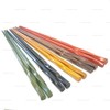 Happy Sales 5 Pairs Spiral Wooden Chopstick Set Multi Color