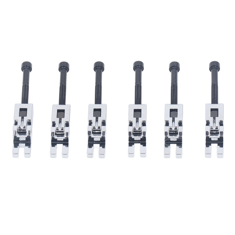 6PCS Metal Guitar Tremolo Saddles Double Locking System String Saddle
