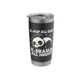 K-Pop All Day K-Drama All Night Korean Drama Stainless Steel Insulated Tumbler