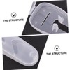 Gatuida 4pcs Transparent Razor Storage Bag Durable Manual Razor Holder