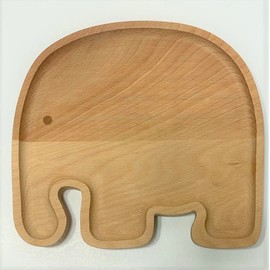 Elephant Shape Wooden Plates