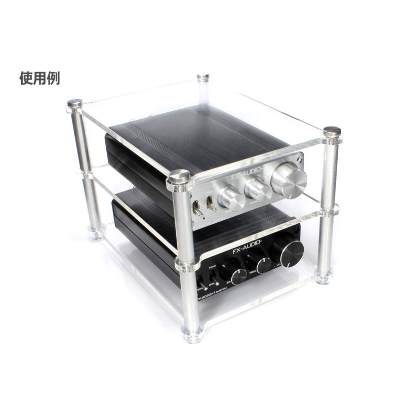 Acrylic [Petit] Audio Rack, 3 Tiers (W x D x