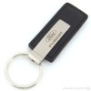 Ford Fusion Rectangular Leather Key Chain (Black)