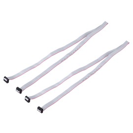 MECCANIXITY 2 Pcs IDC Flat Ribbon Cable, 2.54mm Pitch 15mm Width 100cm Long 12 Pin FC to FC Flat Ribbon Connector Jumper Wire for PC, LED Displays