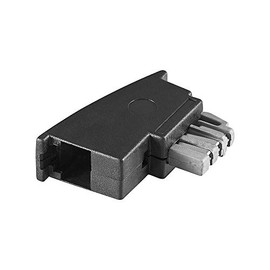 Wentronic TAE-N/RJ11 Adapter - cable interface/gender adapters (TAE-N M, RJ 11 FM, Male/Female, Black)