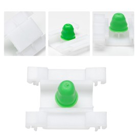 Attisfiera Pack of 30 Mounting Door Strips Clips for Golf 3 Vento Jta 1H0853585 White Trim Mounting Clips with Nozzle 9 mm Hole Diameter