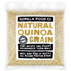Gorilla Food Co. Natural Quinoa Grain | White | Raw | Source of Protein - 800g
