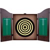 TG Dartboard Cabinet Set with Realistic Walnut Finish, brown, (15-DG910)