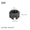 DTGN M12 x 1.25 mm (D x P) Slotted Hex