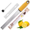 Lemon Zester Grater, Citrus Zester Grater with Handle, Kitchen Gadgets