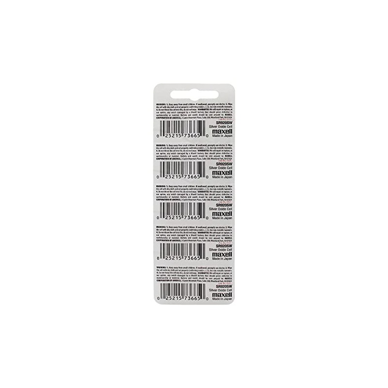 10 Maxell 371 SR920SW AG6 D371 LR920 Batteries, New Hologram