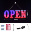Open Signs for Business, USA Flag 41"x15" Extra Large Light