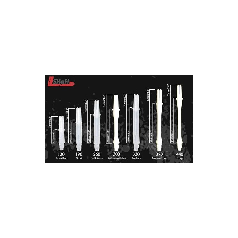 L-Style L-Shaft Lock Straight N9 Twin Colour Black Red Display