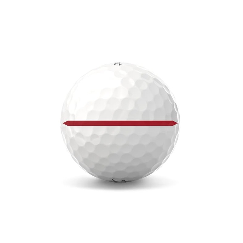 Titleist Pro V1x Performance Alignment Golf Balls 1-Dozen White/Red