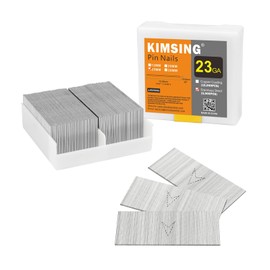 KIMSING 23 Gauge Stainless Steel Micro Pin Nails 9,000 PCS/Box, 1-inch (25mm) Headless Pins Fits Pneumatic Pin Nailer and Air Power Pinner for Furniture (P625SS)