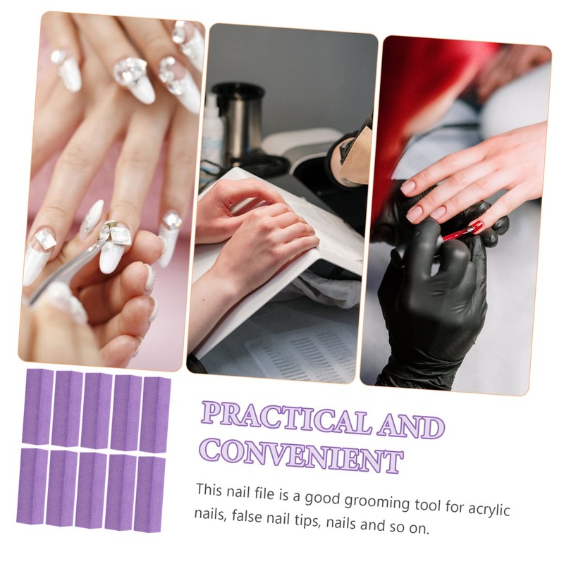 FOMIYES Efficient Nail Buffing Tool 10pcs Nail Buffers 4 Sided