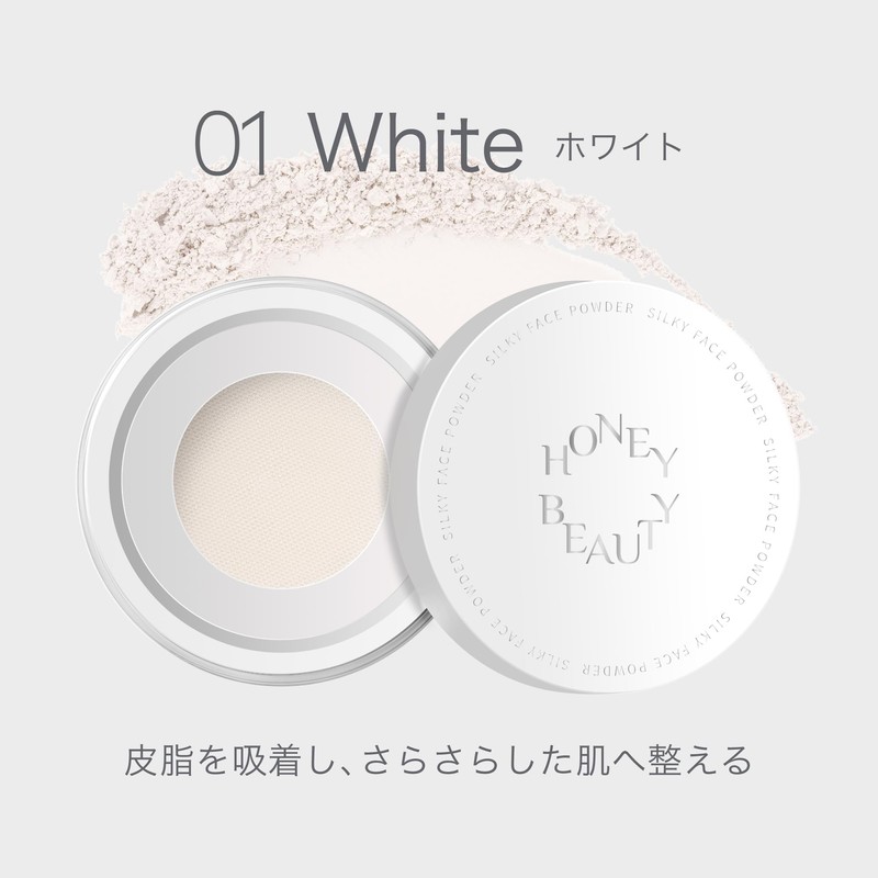 Honey Beauty Silky Face Powder (02 Beige) Pressed Powder, Loose