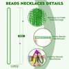 SHAOQINLIN 144 PCS St. Patrick's Day Bead Necklaces, Green Mardi