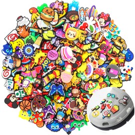 Wohohoho 50Pcs Cartoon Anime Shoe Charms for Clog, Random PVC Pattern Shoe Decoration Shoes Pins for Adults Teens Kids Party Favors GIft