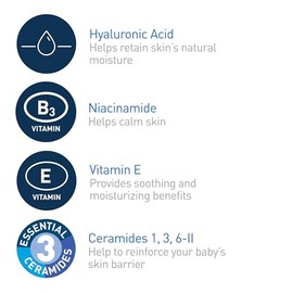 CeraVe Baby Wash & Shampoo | 8 Ounce | Fragrance, Paraben, & Sulfate Free Shampoo for Tear-Free Baby Bath Time