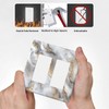 Lolreai Outlet Covers Gray Golden Abstract Marble Luxury 2 Gang